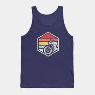 Retro Badge Biker Dark Tank Top